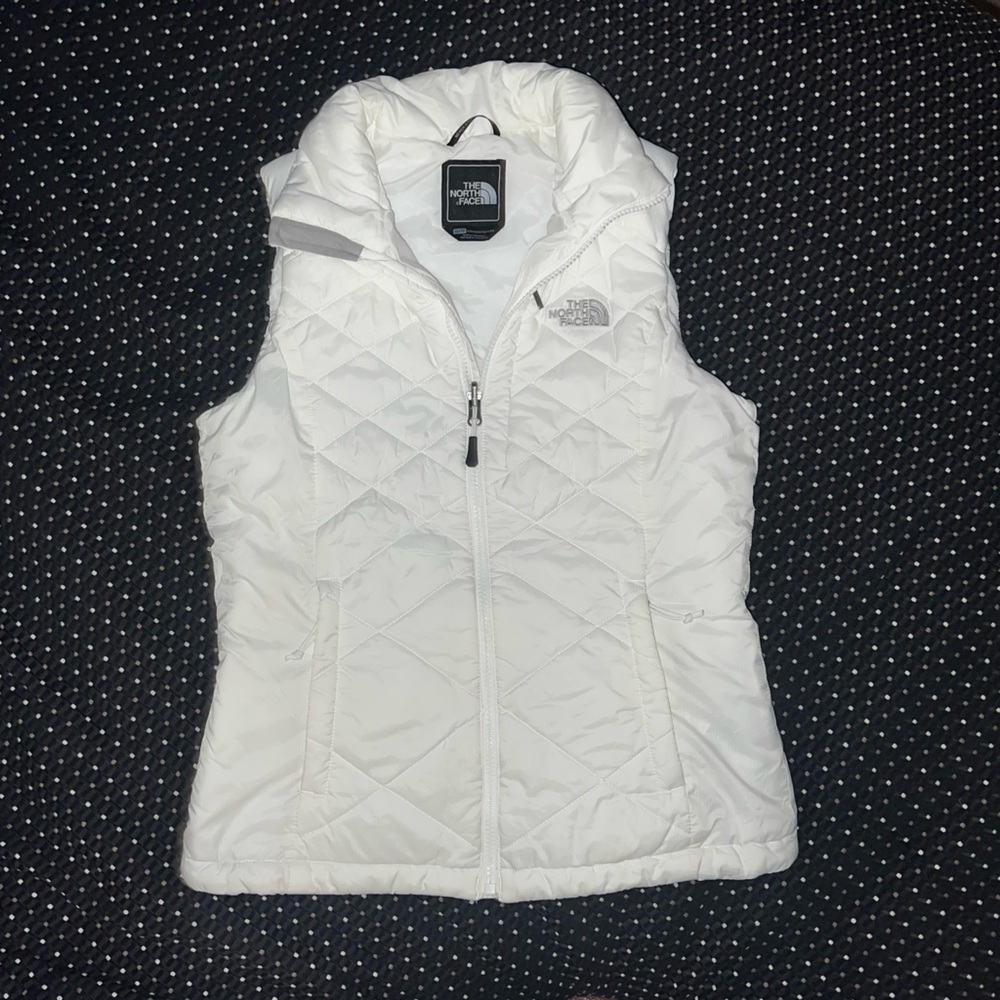 The North Face Women's White Puffer Vest